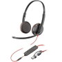 Poly Blackwire 3225 USB-C/A & 3.5 mm Negro